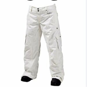 Burton Stowe snowboarding cargo pants in medium- white